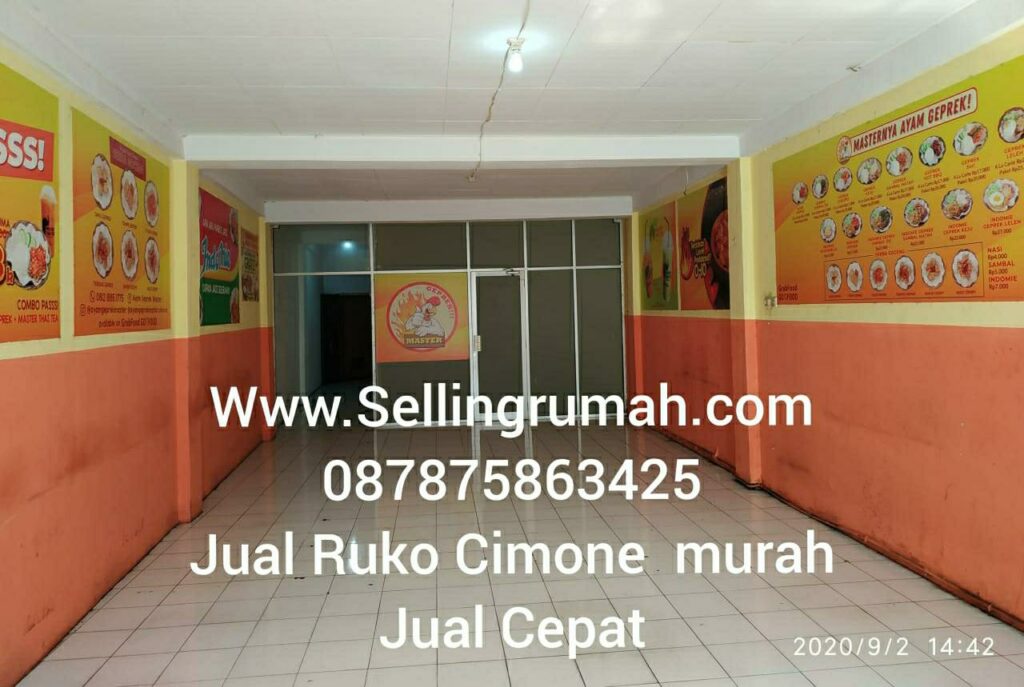 Rumahwarisan Jual Ruko Cimone Hak Milik di Tangerang 087875863425
